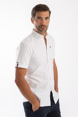 Camisa Manga Corta Oxford Blanco