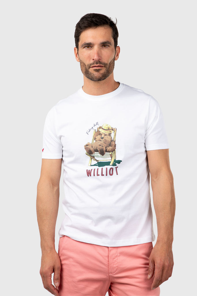 Camiseta Mr Williot Chill Blanco