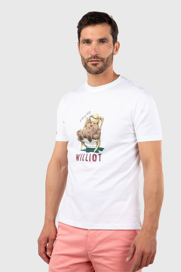 Camiseta Mr Williot Chill Blanco