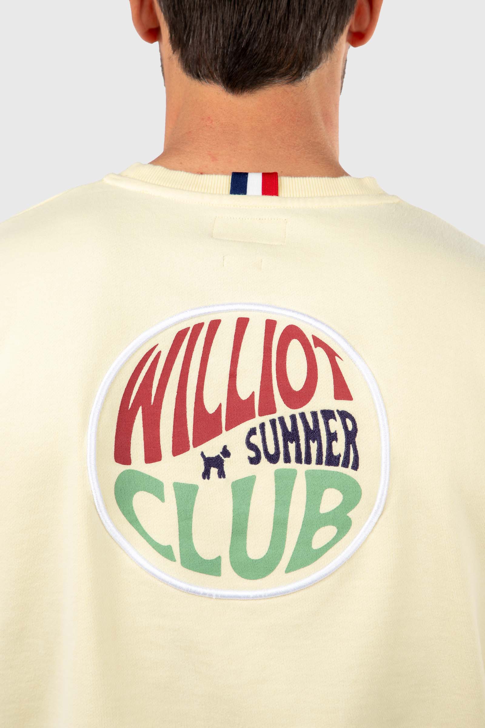 Sudadera Williot Summer Club Amarillo Pastel