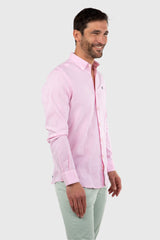 Camisa Rosa Claro en Lino
