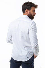 Camisa Blanca Algodón Suavizado Botón Down