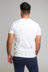 Camiseta Logos Blanco