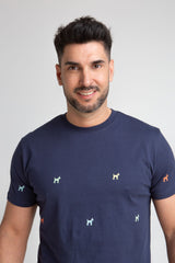 Camiseta Logos Marino