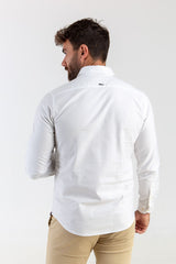 Camisa Polera Oxford Blanco