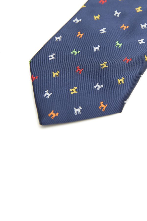Corbata Marino Perro Multicolor
