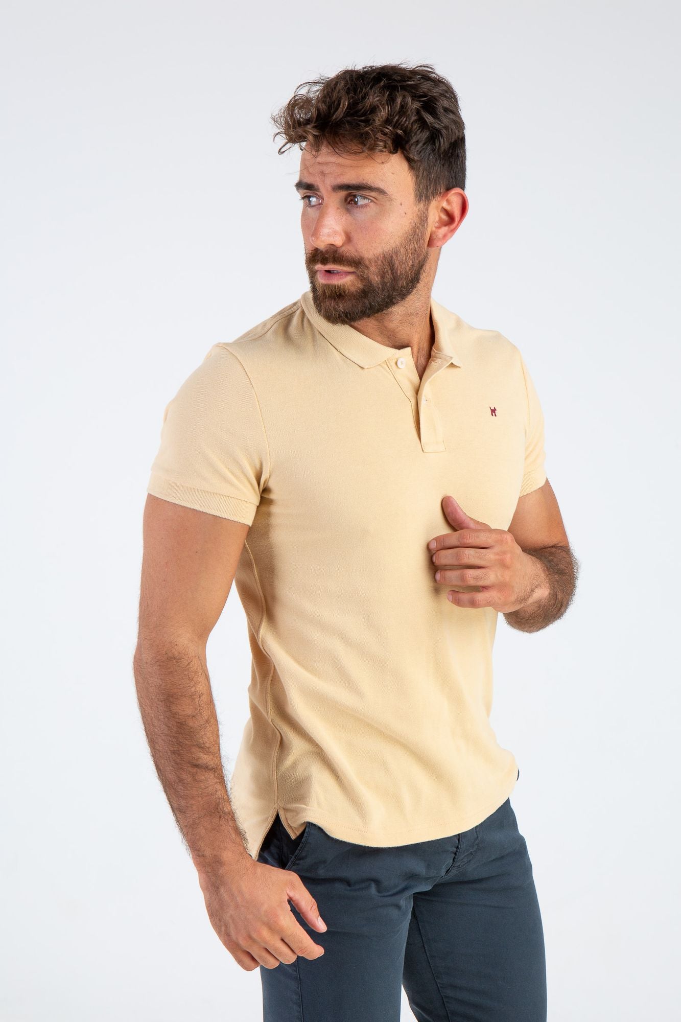 Polo Garment Dyed Beige