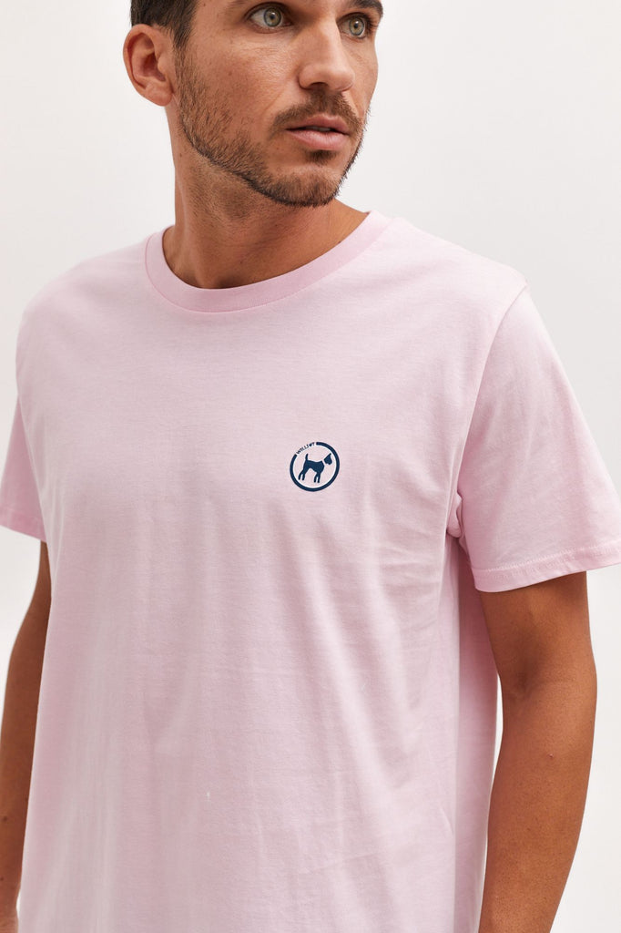 Camiseta Orgánica Rosa Pastel