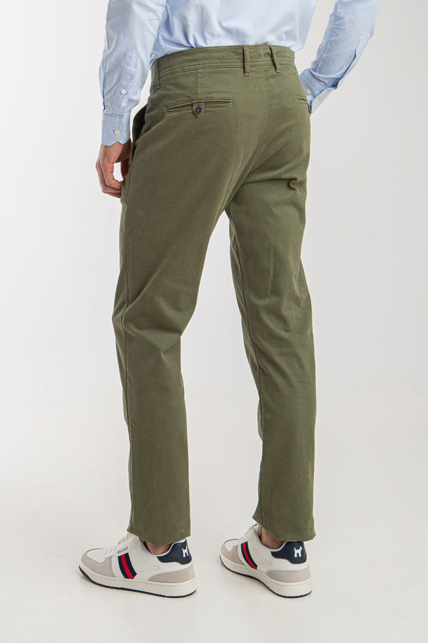 Pantalon Chino Wt Slim Verde Khaki