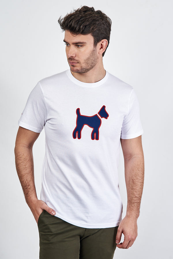 Camiseta Perro Blanca