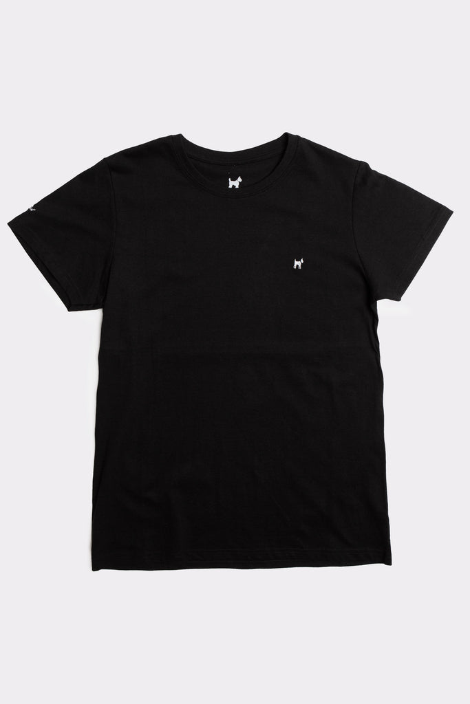 Camiseta Bordada Logo Negro